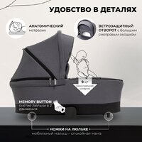 Универсальная коляска Sweet Baby Stella 2в1 (темно-серый) - Превью изображения №4 — Интернет-магазин Time-Shop