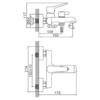 Смеситель Ledeme L3269 - Превью изображения №2 — Интернет-магазин Time-Shop