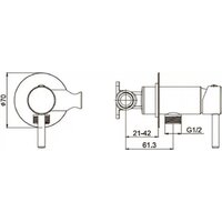 Гигиенический душ Filarete Roun FL100 (графит) - Превью изображения №8 — Интернет-магазин Time-Shop