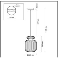 Подвесная люстра Odeon Light Jugi 5042/1B - Превью изображения №4 — Интернет-магазин Time-Shop