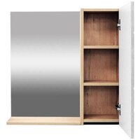  Doratiz Шкаф с зеркалом Фьорд 70 R 2711.159 (дуб бунратти/цемент) - Превью изображения №2 — Интернет-магазин Time-Shop