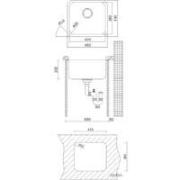Кухонная мойка Oulin OL-U104 - Превью изображения №3 — Интернет-магазин Time-Shop