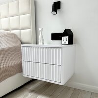 Тумба Shtabe Royal 5002 эко (белый/белый) - Превью изображения №3 — Интернет-магазин Time-Shop