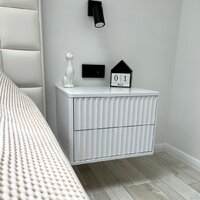 Тумба Shtabe Royal 5002 эко (белый/белый) - Превью изображения №2 — Интернет-магазин Time-Shop