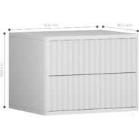 Тумба Shtabe Royal 5002 эко (белый/белый) - Превью изображения №8 — Интернет-магазин Time-Shop