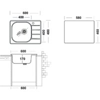Кухонная мойка Ukinox Гранд GRM600.480-GT6K 1R (с сифоном S701) - Превью изображения №11 — Интернет-магазин Time-Shop