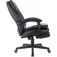 Офисное кресло Бюрократ T-9950MSG-F (черный, экокожа) - Превью изображения №6 — Интернет-магазин Time-Shop