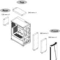 Корпус Thermaltake H350 TG RGB CA-1R9-00M1WN-00 - Превью изображения №10 — Интернет-магазин Time-Shop