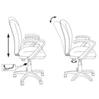 Компьютерное кресло Бюрократ KD-W10AXSN/STICK-PK (розовый) - Превью изображения №5 — Интернет-магазин Time-Shop