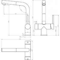 Смеситель Grocenberg GB4097 (черный матовый) - Превью изображения №2 — Интернет-магазин Time-Shop