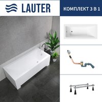 Lauter Estelle 160 21206060 (с ножками и сифоном 21Y11010 хром)