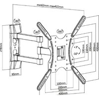 Кронштейн для телевизора Ultramounts UM904 (черный) - Превью изображения №13 — Интернет-магазин Time-Shop