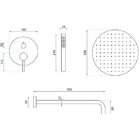 Душевая система  Rea Lungo REA-P4111 (розовое золото) - Превью изображения №9 — Интернет-магазин Time-Shop