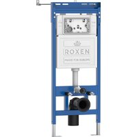 Унитаз подвесной Roxen Boro One Rimless 6 в 1 StounFix Dual Fresh 552158 (кнопка: хром) - Превью изображения №4 — Интернет-магазин Time-Shop