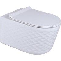 Унитаз подвесной Roxen Vine Tornado в комплекте с инсталляцией StounFix Dual Fresh 6 в 1 979021 (кнопка: оружейная сталь/металл) - Превью изображения №3 — Интернет-магазин Time-Shop