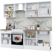 Готовая кухня Горизонт Paola 240 (белый) - Превью изображения №2 — Интернет-магазин Time-Shop