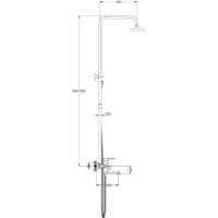 Душевая система  Econoce EC0380 - Превью изображения №6 — Интернет-магазин Time-Shop