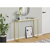Консольный стол LoftyHome Мальборк 1627984 (мрамор сноу/золото) - Превью изображения №3 — Интернет-магазин Time-Shop