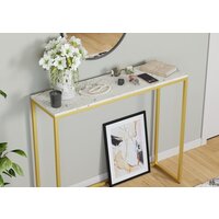 Консольный стол LoftyHome Мальборк 1627984 (мрамор сноу/золото) - Превью изображения №4 — Интернет-магазин Time-Shop