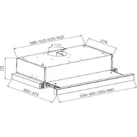 Кухонная вытяжка Weissgauff TEL 600 2M Black Glass - Превью изображения №2 — Интернет-магазин Time-Shop