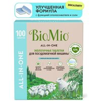 Таблетки для посудомоечной машины BioMio All-in-One с эфирным маслом эвкалипта (100 шт) - Превью изображения №10 — Интернет-магазин Time-Shop