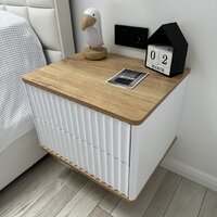 Тумба Shtabe Royal 5002 эко (белый/дуб кантри золотой) - Превью изображения №4 — Интернет-магазин Time-Shop