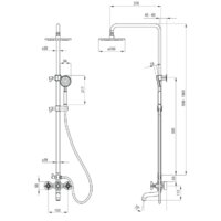 Душевая система  Deante Temisto NAC 01QT - Превью изображения №2 — Интернет-магазин Time-Shop