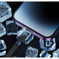Кабель Baseus CoolPlay Series USB Type-C - Lightning (1 м, черный) - Превью изображения №6 — Интернет-магазин Time-Shop