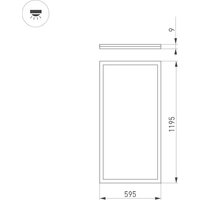 Светодиодная панель Arlight DL-INTENSO-S600x1200-60W Day4000 (WH, 120 deg, CRI90, 230V) 043580 - Превью изображения №2 — Интернет-магазин Time-Shop