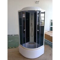 Душевая кабина Oda 8500BT (черный/тонированное стекло) - Превью изображения №3 — Интернет-магазин Time-Shop