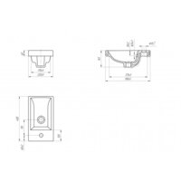  Cersanit Тумба с умывальником Lara 40 + Como 40 - Превью изображения №3 — Интернет-магазин Time-Shop