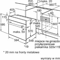 Электрический духовой шкаф Bosch Serie 2 HBF134EB2 - Превью изображения №9 — Интернет-магазин Time-Shop
