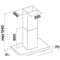 Кухонная вытяжка Falmec Plane Island 800/1280 м3/ч (черный) - Превью изображения №2 — Интернет-магазин Time-Shop