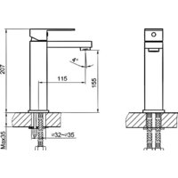 Смеситель Ahti Hamina HA201101 - Превью изображения №2 — Интернет-магазин Time-Shop