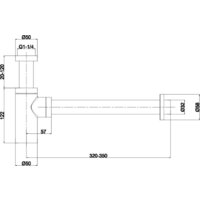 Сифон Whitecross A186NIB (брашированный никель) - Превью изображения №2 — Интернет-магазин Time-Shop