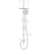 Душевая система  Laveo Fino PL2 20OX - Превью изображения №2 — Интернет-магазин Time-Shop