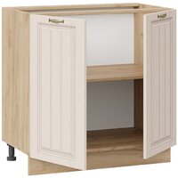 Шкаф напольный Трия Лина 1Н8 (дуб крафт золотой/кремовый) - Превью изображения №2 — Интернет-магазин Time-Shop