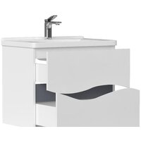  Volna Тумба под умывальник Grey 80.2Y Миранда (подвесная) - Превью изображения №2 — Интернет-магазин Time-Shop