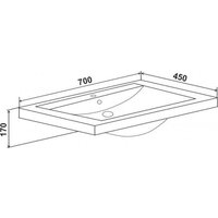  Runo Тумба с умывальником Стокгольм 70 + Como 70 (подвесная) - Превью изображения №7 — Интернет-магазин Time-Shop
