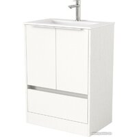  Дабер Тумба под умывальник 017 WeltWasser Deilbach 7517-60 Т17.6W.0.5Б (белый древесный/ручка белая) - Превью изображения №1 — Интернет-магазин Time-Shop