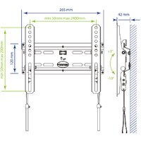 Кронштейн для телевизора Kromax FLAT-6 (черный) - Превью изображения №2 — Интернет-магазин Time-Shop