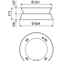 Кухонная вытяжка Falmec Dama Circle-Tech Island 60 600 м3/ч (медь) - Превью изображения №4 — Интернет-магазин Time-Shop