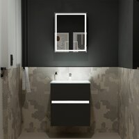  Lauter Тумба под умывальник Emma 60 (черный мат) - Превью изображения №7 — Интернет-магазин Time-Shop