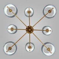 Подвесная люстра Евросвет 60162/8 (латунь) - Превью изображения №2 — Интернет-магазин Time-Shop