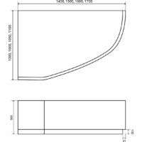 Ванна Lauter Valencia 170x110 2102170L (с каркасом и лицевым экраном) - Превью изображения №11 — Интернет-магазин Time-Shop