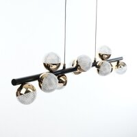 Подвесная люстра BayerLux Рикардо 10385949 (черный/золото) - Превью изображения №7 — Интернет-магазин Time-Shop