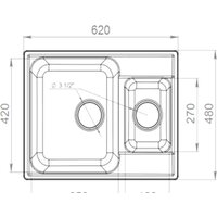 Кухонная мойка GranFest QUARZ Z-09 (черный) - Превью изображения №3 — Интернет-магазин Time-Shop