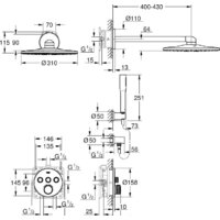 Душевая система  Grohe Grohtherm SmartControl 34705000 - Превью изображения №2 — Интернет-магазин Time-Shop
