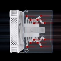 Кулер для процессора Jonsbo HX6240 White - Превью изображения №2 — Интернет-магазин Time-Shop