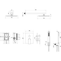 Душевая система  Aquatek Лира AQ1472MB (черный матовый) - Превью изображения №5 — Интернет-магазин Time-Shop